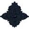 Ekena Millwork Melchor Diamond Medallion (Canopies up to 4"), 67 1/4"W x 43 3/8"H x 4"ID x 2"P, Midnight Dream CM70X43MLMDF - alternate 2